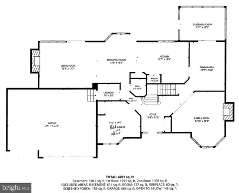 Floorplan - 13901 Mount Oak Ct, Bowie, MD 20721 photo 1 of 3