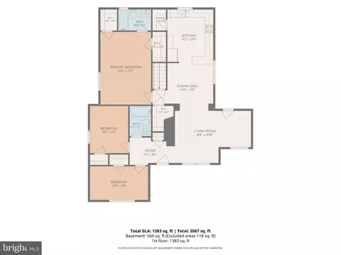Floorplan - 9937 Franklin St, Lanham, MD 20706 photo 1 of 3
