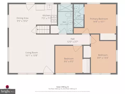 Floorplan - 111 Pepper Mill Dr, Capitol Heights, MD 20743 photo 2 of 3
