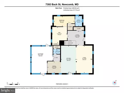 Floorplan - 7392 Back St, Newcomb, MD 21653 photo 1 of 2