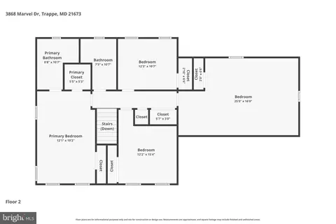 Floorplan - 3868 Marvel Dr, Trappe, MD 21673 photo 3 of 3