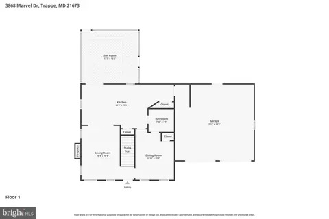 Floorplan - 3868 Marvel Dr, Trappe, MD 21673 photo 2 of 3
