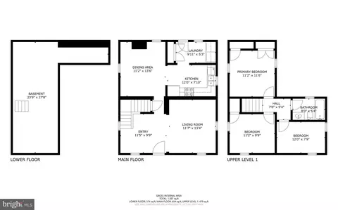 Floorplan - 25436 Warren Ave, Cascade, MD 21719 photo 3 of 3