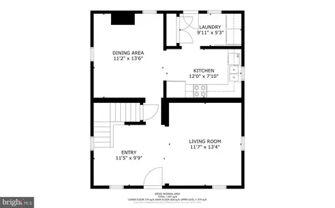 Floorplan - 25436 Warren Ave, Cascade, MD 21719 photo 1 of 3