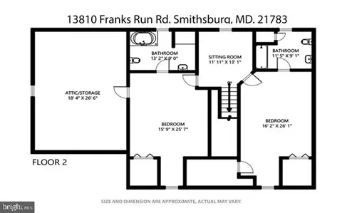 Floorplan - 13810 Franks Run Rd, Smithsburg, MD 21783 photo 2 of 4