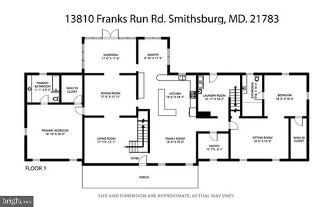Floorplan - 13810 Franks Run Rd, Smithsburg, MD 21783 photo 1 of 4