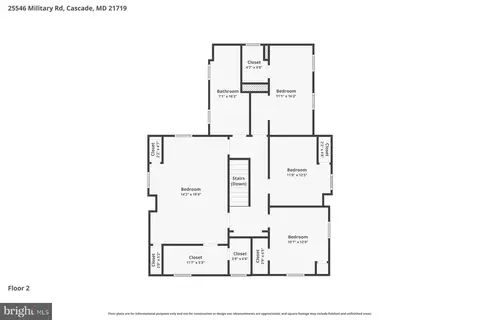 Floorplan - 25546 Military Rd, Cascade, MD 21719 photo 2 of 3