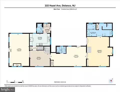 Floorplan - 222 Hazel Ave, Delanco, NJ 08075 photo 1 of 3