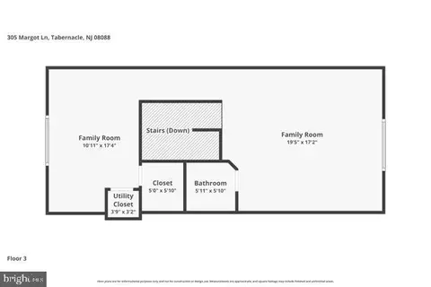 Floorplan - 305 Margot Ln, Tabernacle, NJ 08088 photo 1 of 1