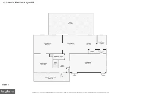 Floorplan - 202 Union St, Bordentown, NJ 08505 photo 1 of 2