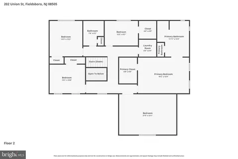 Floorplan - 202 Union St, Bordentown, NJ 08505 photo 2 of 2