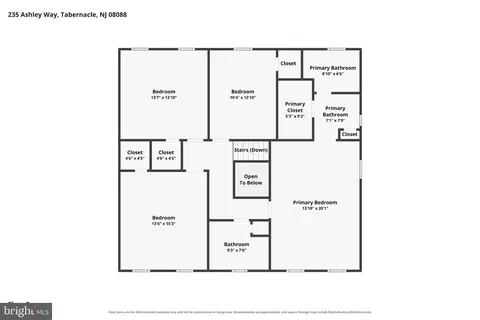 Floorplan - 235 Ashley Way, Tabernacle, NJ 08088 photo 1 of 3
