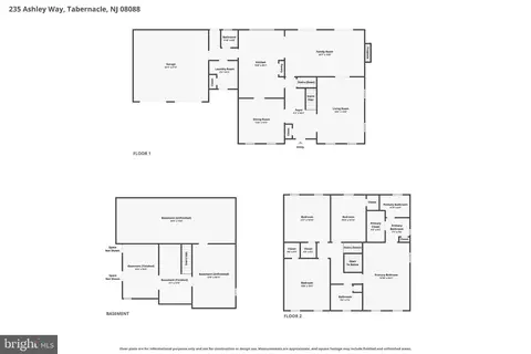 Floorplan - 235 Ashley Way, Tabernacle, NJ 08088 photo 2 of 3