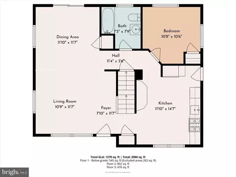 Floorplan - 90 Estates Rd, Pine Hill, NJ 08021 photo 1 of 3