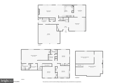 Floorplan - 403 Downs Dr, Cherry Hill, NJ 08003 photo 1 of 3