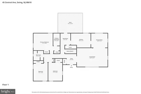 Floorplan - 45 Central Ave, Ewing, NJ 08618 photo 1 of 2