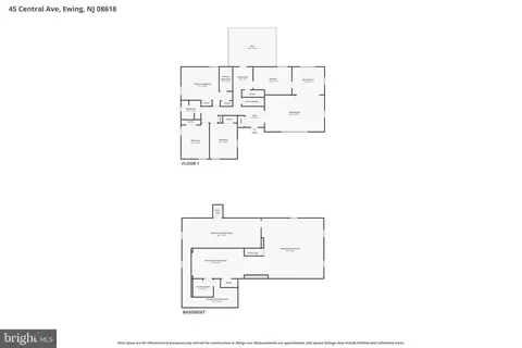 Floorplan - 45 Central Ave, Ewing, NJ 08618 photo 2 of 2