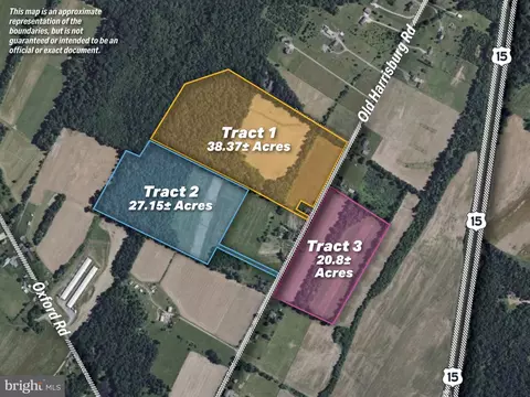 Tract 1: 38.37+/- Acres Old Harrisburg Road, York Springs, PA 17372