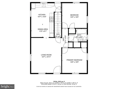 Floorplan - 116 Newkirk Ave, Reading, PA 19607 photo 1 of 4