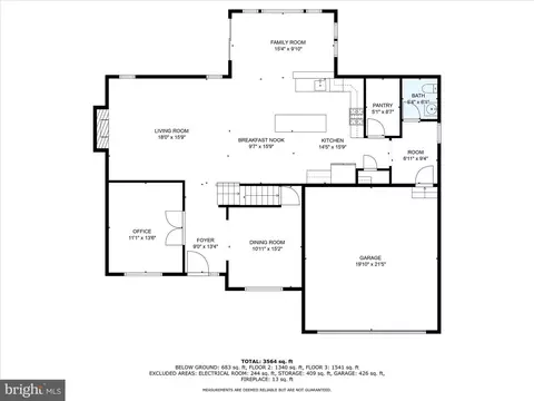Floorplan - 1115 Ryebrook Rd, Sinking Spring, PA 19608 photo 1 of 3