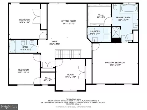 Floorplan - 1115 Ryebrook Rd, Sinking Spring, PA 19608 photo 2 of 3