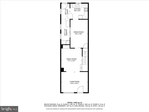 Floorplan - 33 Cacoosing Ave, Reading, PA 19608 photo 2 of 5