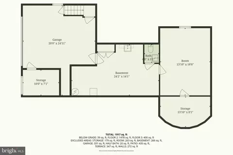 Floorplan - 429 Devon Ter, Reading, PA 19607 photo 2 of 4