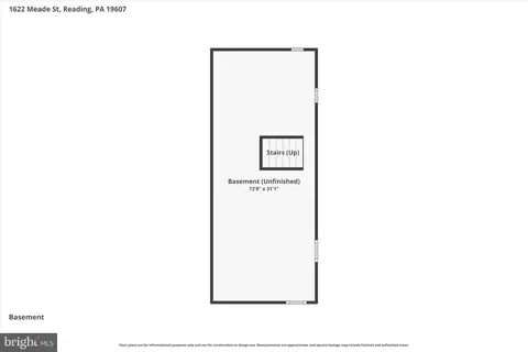 Floorplan - 1622 Meade St, Reading, PA 19607 photo 2 of 3