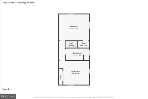 Floorplan - 1622 Meade St, Reading, PA 19607 photo 1 of 3