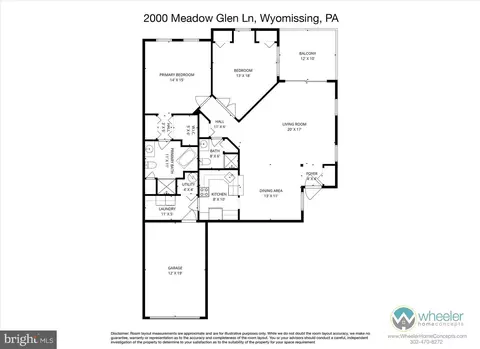 Floorplan - 2000 Meadow Gln, Reading, PA 19610 photo 1 of 1