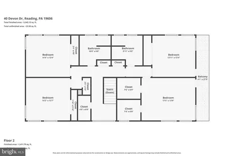 Floorplan - 40 Devon Dr, Reading, PA 19606 photo 2 of 3