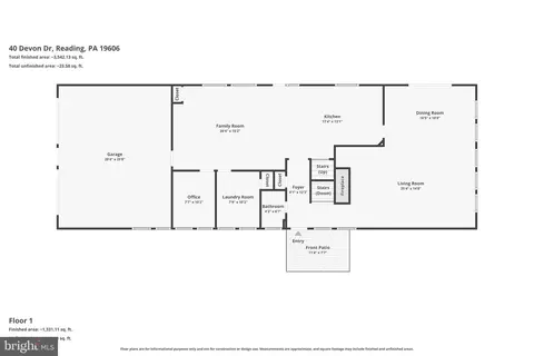 Floorplan - 40 Devon Dr, Reading, PA 19606 photo 1 of 3