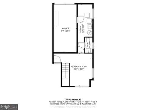 Floorplan - 44 Walnut St, Reading, PA 19606 photo 3 of 4