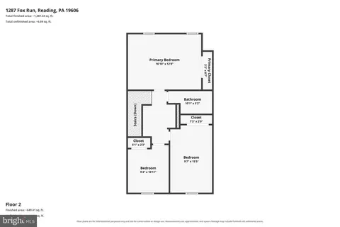 Floorplan - 1287 Fox Run, Reading, PA 19606 photo 2 of 3