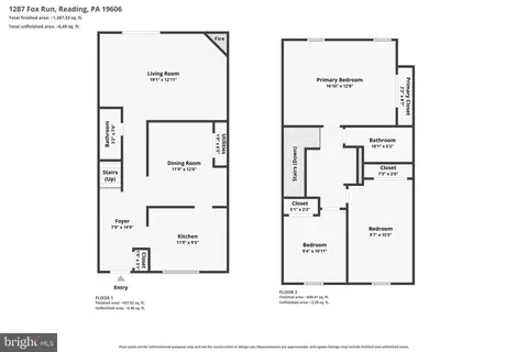 Floorplan - 1287 Fox Run, Reading, PA 19606 photo 3 of 3