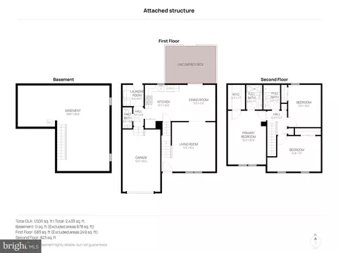 Floorplan - 351 Oneida Dr, Sinking Spring, PA 19608 photo 1 of 4