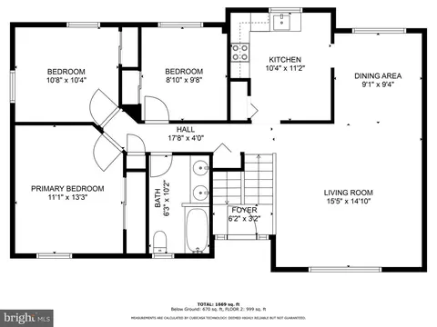 Floorplan - 1028 Carousel Dr, Warminster, PA 18974 photo 1 of 3