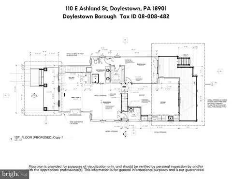 Floorplan - 110 E Ashland St, Doylestown, PA 18901 photo 1 of 2