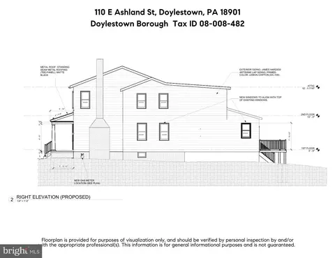 Exterior - 110 E Ashland St, Doylestown, PA 18901 photo 5 of 6