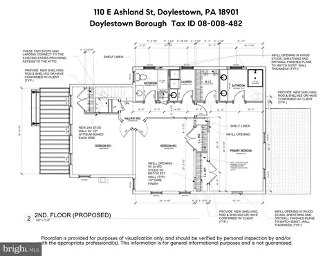 Floorplan - 110 E Ashland St, Doylestown, PA 18901 photo 2 of 2
