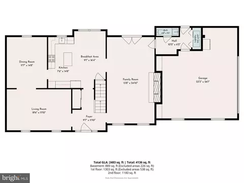 Floorplan - 1476 Salomon Ln, Chesterbrook, PA 19087 photo 2 of 4