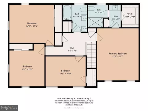 Floorplan - 1476 Salomon Ln, Chesterbrook, PA 19087 photo 3 of 4