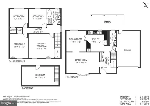Floorplan - 4450 Pilgrim Ln, Boothwyn, PA 19061 photo 1 of 1
