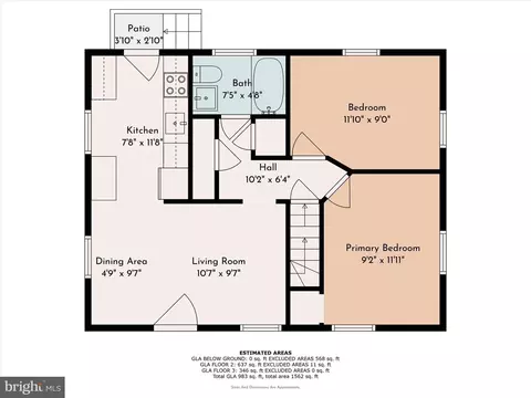Floorplan - 113 Spring St, Media, PA 19063 photo 3 of 4