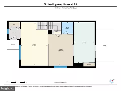 Floorplan - 301 Melling Ave, Marcus Hook, PA 19061 photo 1 of 2