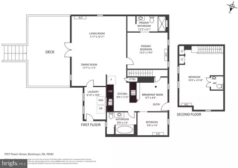 Floorplan - 1707 Peach St, Boothwyn, PA 19061 photo 1 of 1