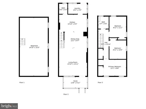 Floorplan - 303 Johnson Ave, Linwood, PA 19061 photo 1 of 3