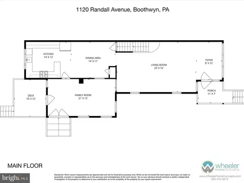 Floorplan - 1120 Randall Ave, Boothwyn, PA 19061 photo 2 of 6