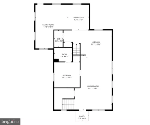 Floorplan - 405 Walnut St, Boothwyn, PA 19061 photo 2 of 4