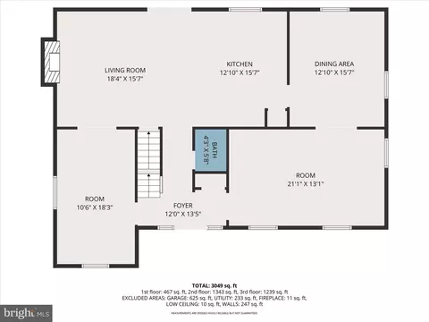 Floorplan - 658 W Rolling Rd, Springfield, PA 19064 photo 1 of 4
